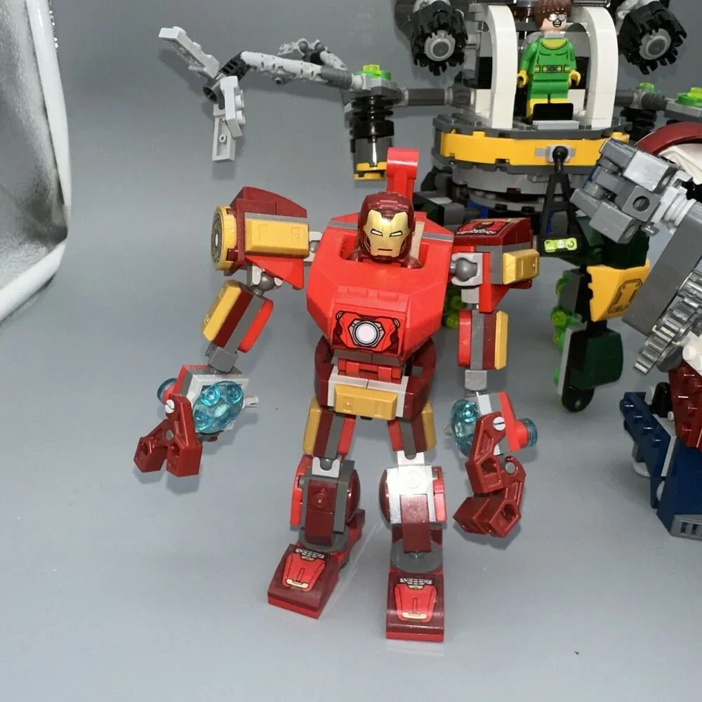 Lego Marvel Mech Lot Of 7 W/ Minifigs 76115/76107/76140/76031/76077/76059/760141 - Picture 2 of 9